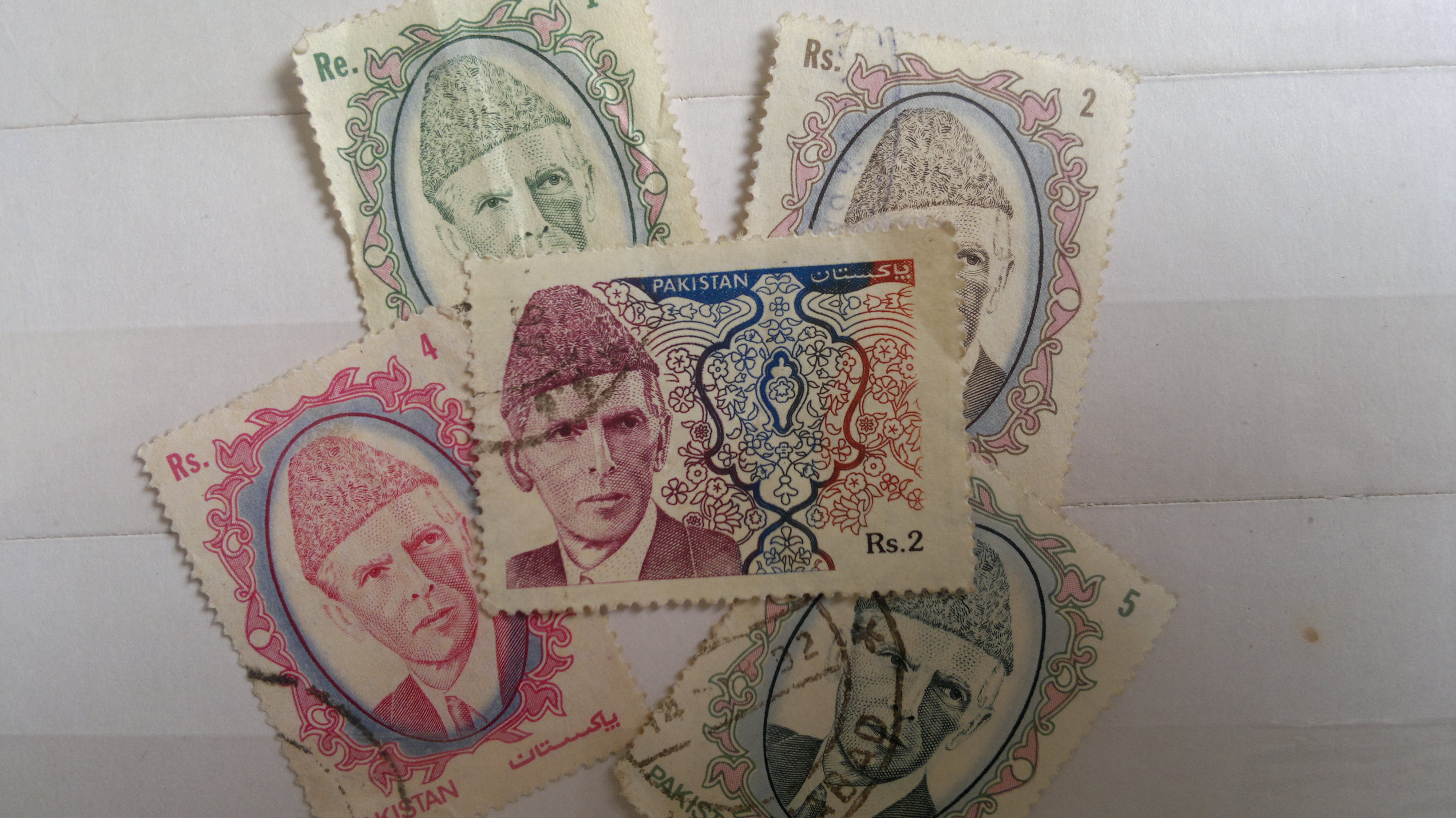 Legacy stamps depicting Quaid-e-Azam