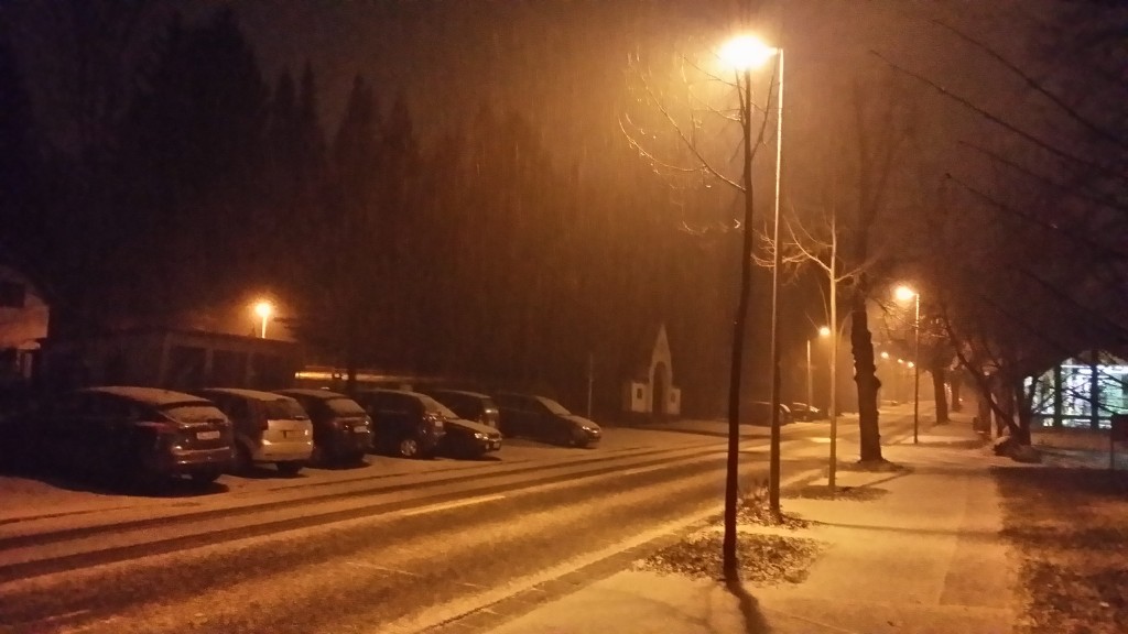 Snowfall in Chemnitz